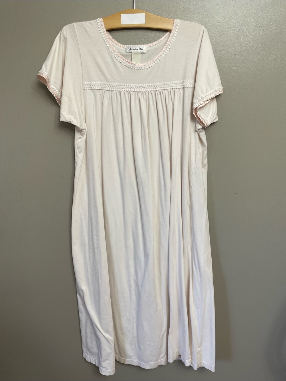 Vintage Christian Dior Cotton Nightgown Cottagecore Tradwife Small/Medium?